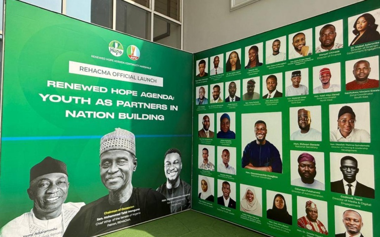 SEN. MONGUNO CHAIRS REHACMA NATIONAL LUNCH, APPOINTS AS PATRON, COMMENDS TINUBU-SHETTIMA ADMINISTRATION ON YOUTH INCLUSION.