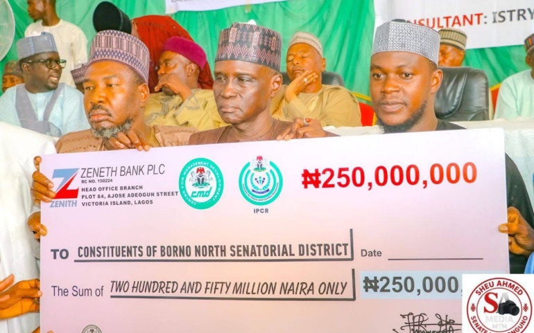 ₦250 MILLION MEGA EMPOWERMENT, 2,500 CONSTITUENTS TARGETED: SEN MONGUNO FLAGS OFF PROGRAMME, DISBURSES ₦125 MILLION TO 1,250 BENEFICIARIES AS 1ST BATCH, THE  BALANCE OF125 MILLION TO 1,250 BENEFICIARIES WAS SCHEDULED FOR NEXT WEEK.